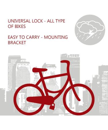 Master Lock Ironsafety Lock - Secure Gold Certified Bicycle Lock with Bracket - 8195EURDPROCOLS - Ideal for Bicycles - International Shipping Available - Buy Online on GoSupps.com