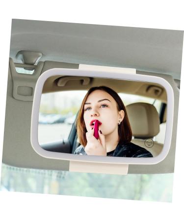 minkissy 1pc Car Vanity Mirror Automobile Makeup Mirror Vanity Sun Visor Mirror Auto Cosmetic Mirror Car Sun Visor Clip-on Vanity Mirror White Touch Aluminum Mirror Shade Car Travel - Buy Online on GoSupps.com