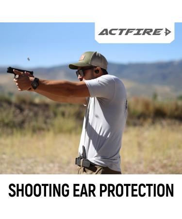 ACT FIRE Electronic Shooting Ear Protection Earbuds with Charging Case - NRR 22dB Hearing Protection for Shooting, Hunting, Range - Buy Online on GoSupps.com