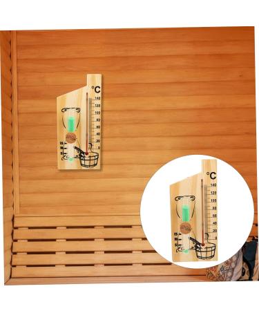 Buy Ganazono 5-Star Sauna Timer | Decorative Hourglass for Sauna Room | Wooden Backrest & Stone Timer | International Shipping - Buy Online on GoSupps.com