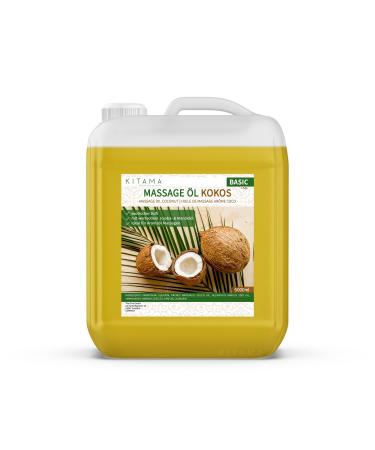 KitaMa massage oil aroma coconut - body oil for massages - care oil - aroma oil - nourishing relaxation oil - coconut nut - 5000ml (5 -liter) coconut 5 l (1 Pack)