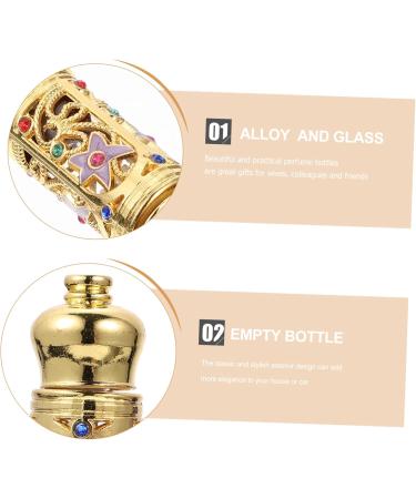 Ipetboom Essential Oil Empty Bottle Essential Oil Bottle Perfume Bottle Vintage Decor Arabic Perfumes for Women Mini Containers Glass Perfume Containers Portable Bottle Filling - Buy Online on GoSupps.com