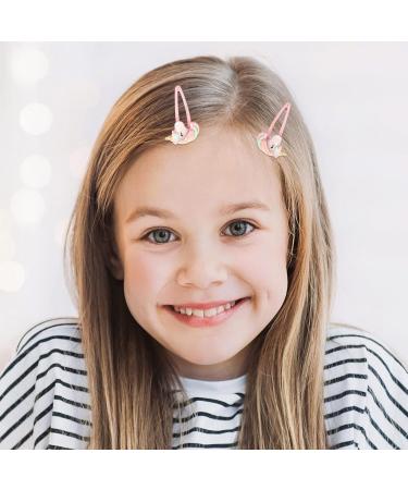 Girls Unicorn Hair Clips - Flower & Rabbit Snap Hair Pins for Kids - Buy Online on GoSupps.com
