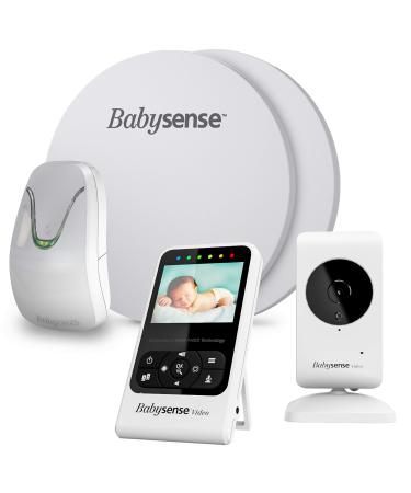 New Babysense Baby Breathing Movement and Video Monitor White Babysense 7 & Video Monitor V24R