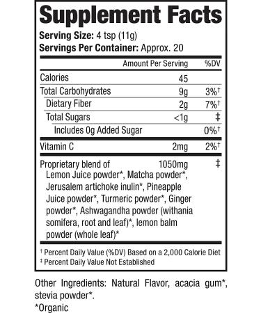 Sunfood Organic Wellness Super Blend - Stress Less 8 oz (227 g) | Natural Stress Relief - Buy Online on GoSupps.com
