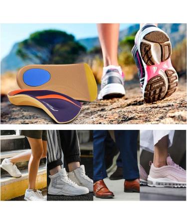 PCSSole 3/4 Orthopedic Insoles for Flat Feet & Plantar Fasciitis | Heel Pain Relief Inserts for Men & Women EU43-46 - Deep Blue - Buy Online on GoSupps.com