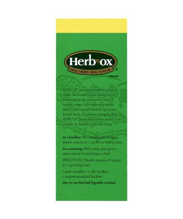 Herb-Ox Sodium Free Bouillon Bundle Beef and Chicken  100 Total Packets 50 Count (Pack of 2) - Buy Online on GoSupps.com