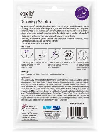 New Epielle Lavender Socks and Gloves Gift Set for Women | Moisturizing Cream & Lotion | 12 Pack Spa Beauty Gifts | Mother's Day Gift - Buy Online on GoSupps.com