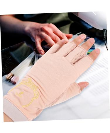 minkissy 1 Pair Nail Art UV Gloves Fingerless Sun Protection Nail Supplies Manicure Accessories Golf Non-Slip Gloves UV Gloves Thin Section Gel Ultraviolet Light Gel Nail lamp UV Gloves - Buy Online on GoSupps.com