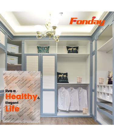 Buy 100g Fonday Food Grade Collared Silica Gel Packets - Moisture Indicating Orange to Green - 4 Packets for Fast Reactivity - Ideal for International Shipping - Buy Online on GoSupps.com