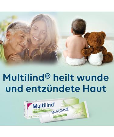 Multilind Healing Ointment 100g - Zinc Ointment for Skin Inflammation with Nystatin & Zinc Oxide - Fast International Shipping - Buy Online on GoSupps.com