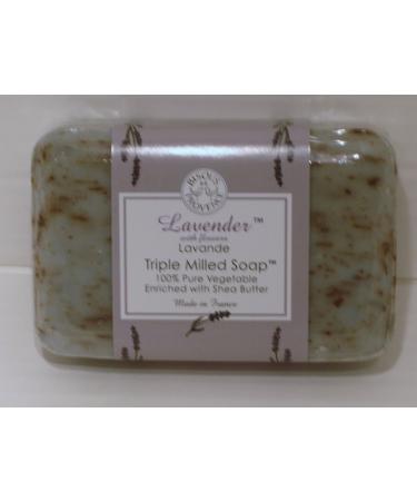 Bisous De Provence Lavender Triple Milled Soap Enriched with Shea Butter