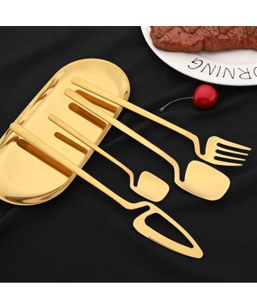 Flatware Sets 16Pcs Black Matte Cutlery Set 304 Stainless Steel Dinnerware Western Knife Fork Spoon Dinner Set Kitchen Flatware Tableware Set (Color : Black) - Buy Online on GoSupps.com