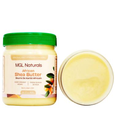 Organic African Shea Butter Ivory by MGL Naturals  100% Pure  Raw  Grade A  Vegan  & Organic. Intensive daily nourishing and moisturizing butter for all skin types and hair textures. Best for use it alone or DIY cosmetic... - Buy Online on GoSupps.com