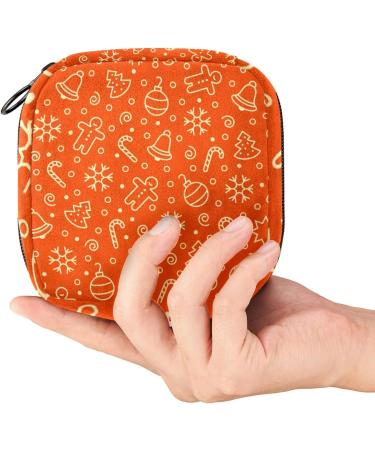 Christmas Pattern Menstrual Cup Pouch | Feminine Menstruation Bag - Color 7 - Buy Online on GoSupps.com