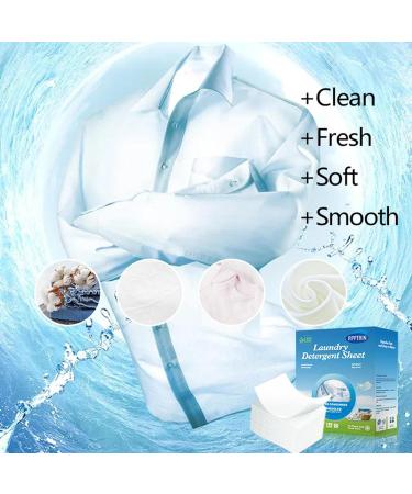 Detergent Sheets - 60pcs High Concentrated Liquidless Washing Sheets | Cleaning Laundry Strips for Home Hotel Dorms Camping Wooloo - Buy Online on GoSupps.com