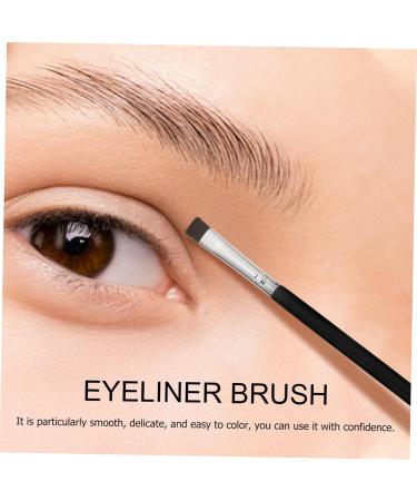VINTORKY 6pcs Flat Eyebrow Brush Eyeliner Concealer Brush Eyeliner Makeup Tool Eye Brush Black Wooden Handle - Buy Online on GoSupps.com