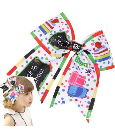 Back to School Hair Clips - Cartoon Back to School Hair Barrettes | Chic Hair Accessories Portable Barrettes for Students - Buy Online on GoSupps.com