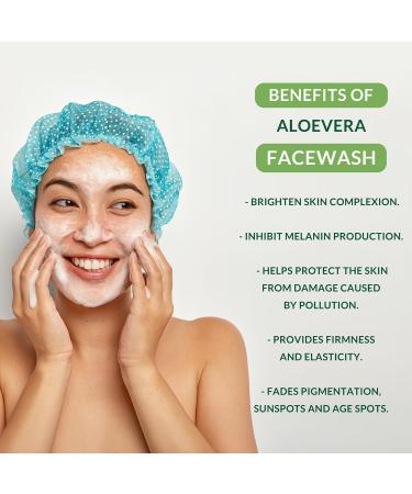 O.trix Aloe Vera Face Wash - Natural Cleanser for Glowing Skin | Moisturizing & Soothing for All Skin Types | 100ml International Shipping Available - Buy Online on GoSupps.com