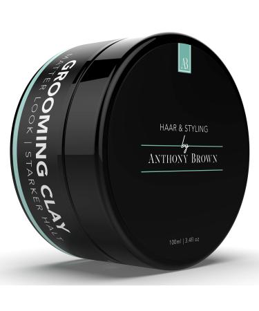 NEW: Anthony Brown Grooming Clay - Best Hairwax Matt with strong hold - Haarwax for all hair types - Paraben -free & restylable hair wax men