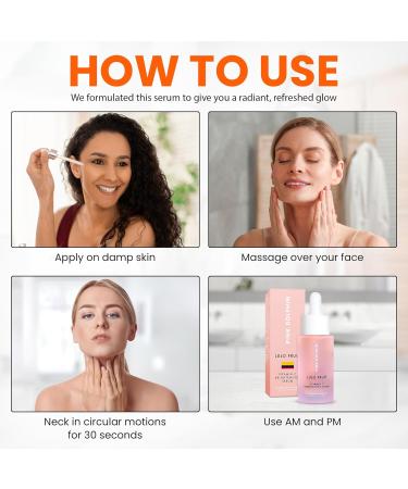 Pink Dolphin Vitamin C Face Serum | Skin Brightening Hyaluronic Acid Formula | 10% Pure Vitamin C for Radiant Skin | International Shipping Available - Buy Online on GoSupps.com