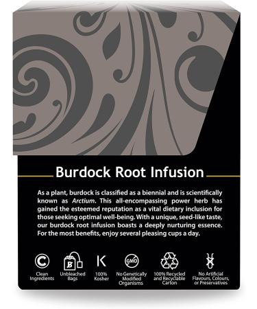 Organic Burdock Root Tea - Buddha Teas - OU Kosher, USDA Organic, 18 Bleach-Free Bags - Buy Online on GoSupps.com