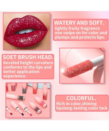 MAEPEOR Glitter Lipstick Set - 5 Non-Stick Waterproof Shades | Long Lasting & Shimmer Liquid Lipstick for Women & Girls (Set 04 - Buy Online on GoSupps.com