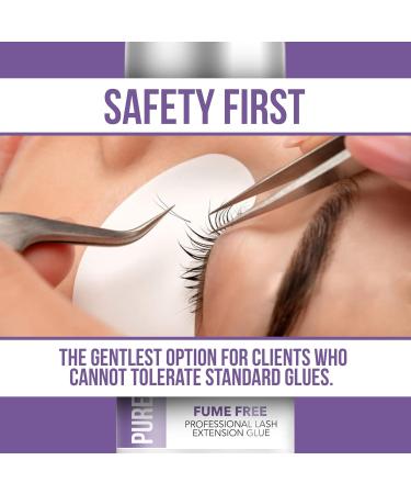 Pure Sensitive Eyelash Extension Glue 5ml - Forabeli | No Fume, No Irritation | Professional Grade, 7-8 Sec Drying Time, 3-4 Weeks Retention | Black Lash Adhesive for Beginners - Buy Online on GoSupps.com