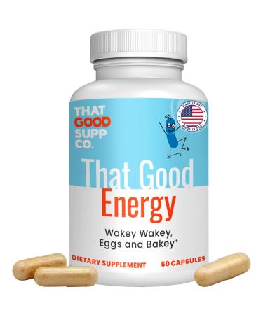 That Good Supp Co - That Good Energy Natural Energy Supplements for Women & Men - All Day Energy Pills - Energy and Focus Supplement - Sugar Free Keto Friendly B Vitamins Packed - Made in USA 60 Count (Pack of 1)