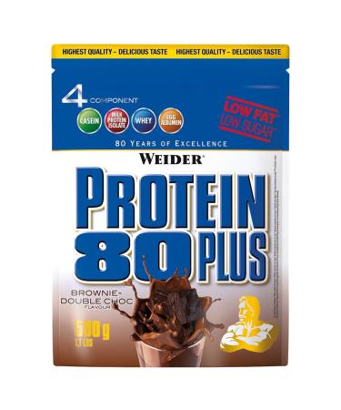 Weider Protein 80 plus 500g bag Brownie Double Choc