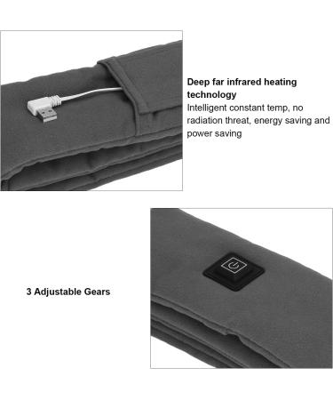 Zlxhdl Electric Heating Scarf - Skin-Friendly 3 Temperature Settings - Washable & Ideal for Adults Children & Seniors (Gray) - Buy Online on GoSupps.com