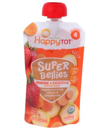Happy Family Organics Happy Tot Super Bellies Organic Bananas Carrots & Strawberries 4 oz (113 g)