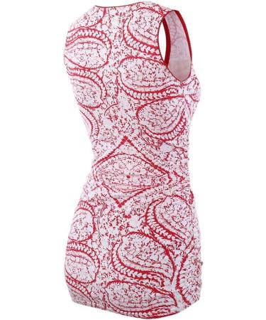 Manci Women's Nursing Maternity Top - V Neck Ruched Waist Pajama Top in Red Pattern+Black - Buy Online on GoSupps.com