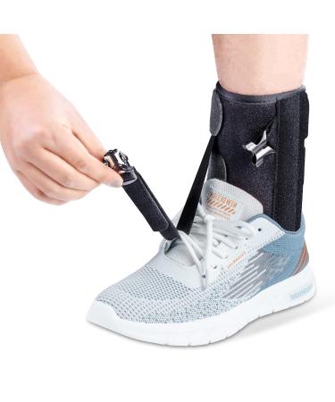 Drop Foot Brace for Walking with Shoes fits Left and Right, Adjustable AFO Brace for Man & Woman, Foot Up Splint for Raise Front of Foot with Ankle Dorsiflexion Weakness,Foot Orthosis Help Raise Shoes