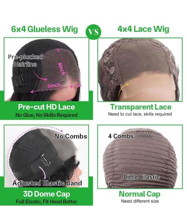 20 Inch HD Body Wave Lace Front Human Hair Wig for Black Women - Pre Plucked Glueless Frontal Wig - Buy Online on GoSupps.com