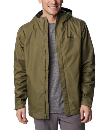 Columbia Watertight II Rain Jacket for Men - M Stone Green | Waterproof & Lightweight - Shop Now! - Buy Online on GoSupps.com
