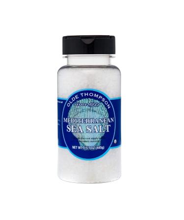 Olde Thompson Mediterranean Sea Salt, Course Ground, Refill For Salt Grinders, 15.7 oz (6 Pack) Meditteranean Coarse Sea Salt