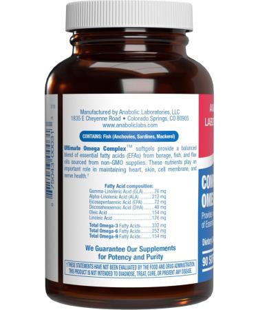 Fish Oil Omega 3 6 9 Supplement - Full Spectrum Clinical Formula Fish Oil Pills with Omega-3 Fatty Acids EPA & DHA plus GLA ALA Oleic Acid and More for Brain Heart & Overall Health - 90 Day Supply - Buy Online on GoSupps.com