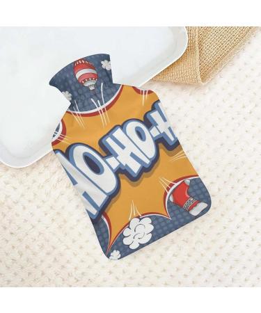 Hot Water Bottle with Lid - Merry Christmas Rubber Hot Water Bag for Pain Relief Cramps & Foot Warmer - Ideal Hot and Cold Therapy - Buy Online on GoSupps.com