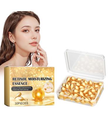 Cynamus Retinol Capsules Night Serum Moisturizing Firming Serum Retinol Serum for Face Anti Aging to Reduce Wrinkles Lightening 30 Capsules
