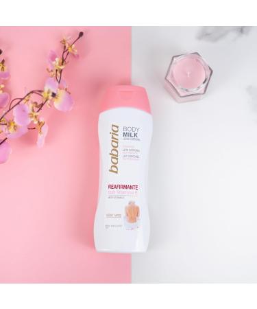 Babaria Firming Body Milk - Soothing Aloe Vera & Vitamin E - All Skin Types - 16.6 oz - Regenerate & Protect Your Skin - Buy Online on GoSupps.com