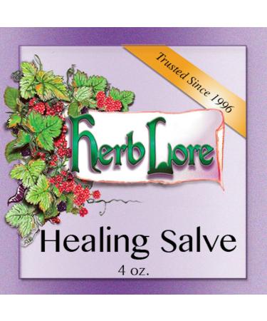 Herb Lore Healing Salve - 4 oz | Natural Baby Diaper Rash Ointment, Cradle Cap & Nipple Cream | Self Heal, Calendula, Lavender | Beeswax & EVO - Buy Online on GoSupps.com