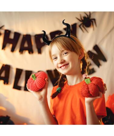 Healvian Horn Headband Black Devil Horn Hair Hoop Halloween Hair Accessories Ox Horn Hair Loop Hair Clip Halloween Party Cosplay Ram Horns Hair Accessories - Buy Online on GoSupps.com