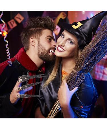 Lurrose 5pcs Halloween Cosplay Nails Claw Ring- Vampire Witch Finger Knuckle False Long Nails- Halloween Costume Props for Party Supplies - Buy Online on GoSupps.com
