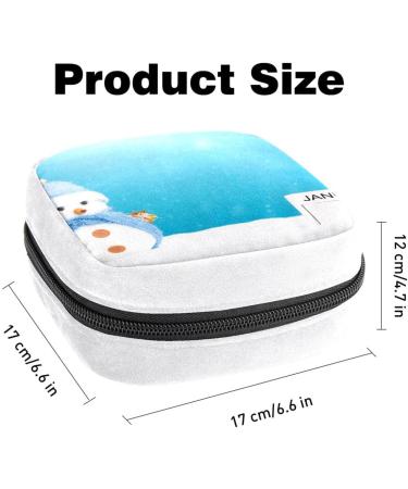 Snowman-themed Sanitary Napkin Storage Bag - Winter Period & Tampon Pouch - Buy Online on GoSupps.com
