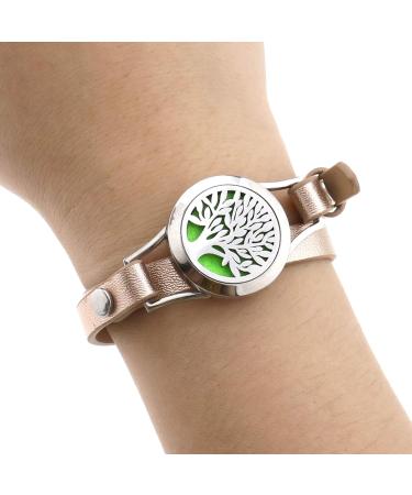 Ototec Aromatherapy Medallion Bracelets - 8 Color Options Refill Pads 316 Stainless Steel Adjustable Design - Buy Online on GoSupps.com