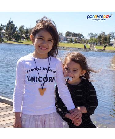 Panny & Mody 3 Pack Shark Tooth Sensory Chew Necklace for Kids - Teething & Autism Chewy Teether Pendant - Silicone Oral Sensory Jewelry - Boys and Girls (Black, Beige, Pearl) - Buy Online on GoSupps.com