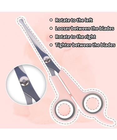 Pet Grooming Scissors Stainless Dog Grooming Scissors Sharp Cat Grooming Scissors with Safe Round Tips Professional Grooming Tool for Your Pet (Pink) Pink Scissors - Buy Online on GoSupps.com