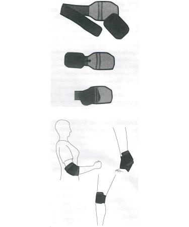 Brandseller Adjustable Warm-Cool Compress Set for Knee Elbow & Ankle - Reusable Gel Pads (2 Pack) - 18x13 cm - Blue/Red - Buy Online on GoSupps.com