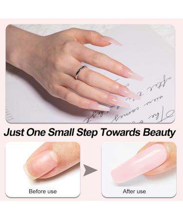 Mobray Poly Nail Gel Jelly Nude Apricot Pink 60 ML - Extension & Builder Gel for Natural Acrylic Nails - Nail Art for Beginners & Professionals - Buy Online on GoSupps.com